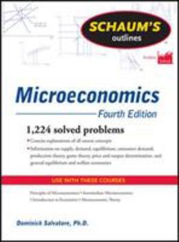 Schaum's Outline of Microeconomics - Book  of the Schaum's Outline