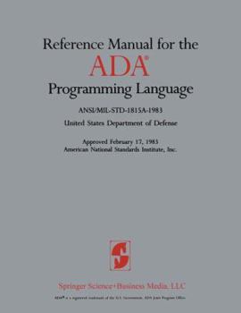 Paperback Reference Manual for the ADA(R) Programming Language Book
