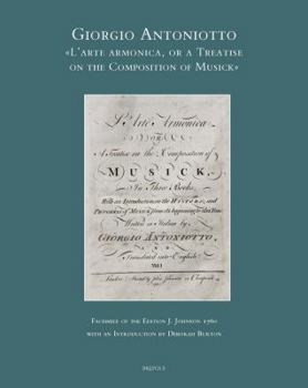 Hardcover L'Arte Armonica or a Treatise on the Composition of Musick: Facsimile of the Edition J. Johnson 1760 [Italian] Book