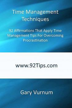 Paperback Time Management Techniques Book