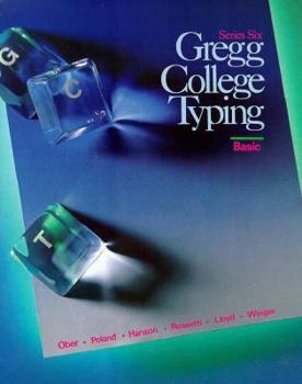 Paperback Gregg College Typing Series Six Book