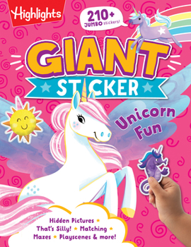 Paperback Giant Sticker Unicorn Fun Book