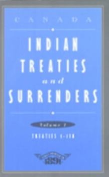 Paperback Indian Treaties and Surrenders from 1680 to 1890 Book