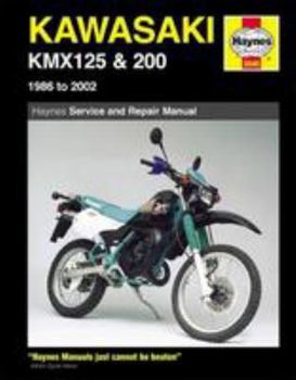 Paperback Kawasaki KMX125 & 200 (86-02) Haynes Repair Manual (Paperback) Book