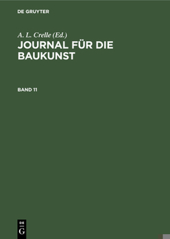 Hardcover Journal Für Die Baukunst. Band 11 [German] Book