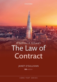 Paperback O'Sullivan & Hilliard's the Law of Contract Book