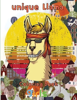 Paperback unique Llama Coloring Book girls: 8.5''x11''/Llama Coloring Book