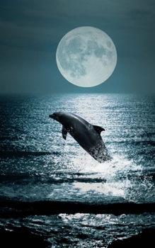 Paperback Notebook: Dolphin Dolphins Ocean Night Sky Book