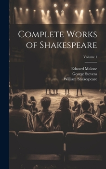 Hardcover Complete Works of Shakespeare; Volume 1 Book