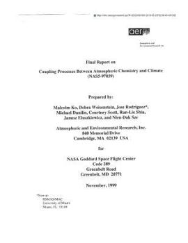 Paperback Coupling Processes Between Atmospheric Chemistry and Climate Book