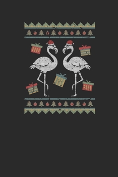 Ugly Christmas Flamingo: Graph Paper Notebook (6" x 9" - 120 pages) ~ Christmas Themed Notebook for Daily Journal, Diary, and Gift
