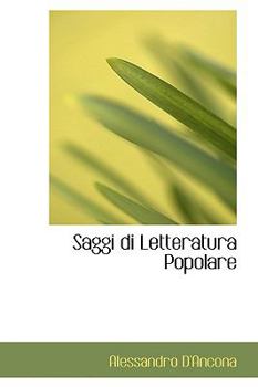 Hardcover Saggi Di Letteratura Popolare Book