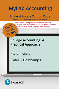 Printed Access Code Mylab Accounting with Pearson Etext -- Combo Access Card -- For College Accounting: A Practical Approach Book