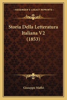 Paperback Storia Della Letteratura Italiana V2 (1853) [Italian] Book
