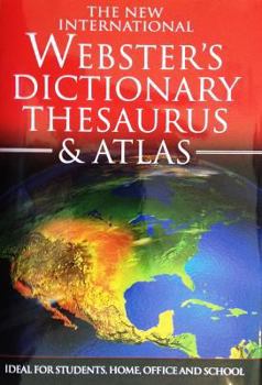 Hardcover Websters Dictionary Thesaurus & Atlas Book