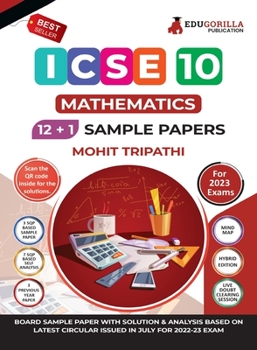 Paperback ICSE Class X - Mathematics Sample Paper Book 12 +1 Sample Paper According to the latest syllabus prescribed by CISCE Book