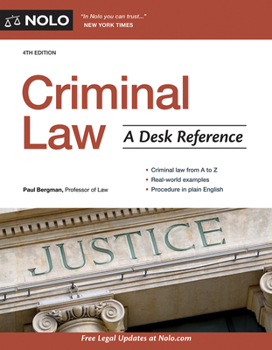 Paperback Criminal Law: A Desk Reference Book