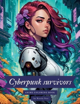 Paperback Cyberpunk survivors: Anime coloring book