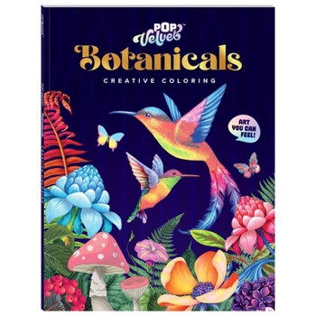 Paperback Art Maker Pop Velvet Botanicals Coloring Book