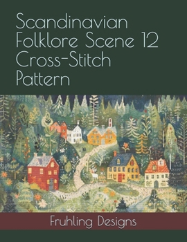 Paperback Scandinavian Folklore Scene 12 Cross-Stitch Pattern Book