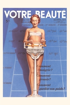 Paperback Vintage Journal French Women's Magazine Cover Book