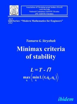 Paperback Modern Mathematics for Engineers I. The Minimax Criterion for Stability Book