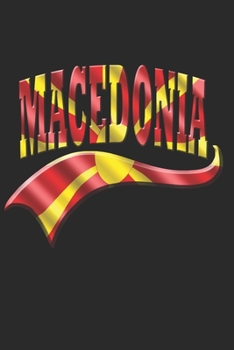 MACEDONIA NOTEBOOK: Macedonia Notebook | college book | diary | journal | booklet | memo | composition book | 120 sheets - Dot Grid paper 6x9 inch