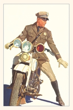 Paperback Vintage Journal Motorcycle Cop Book