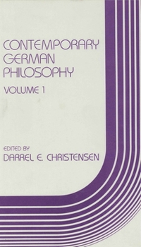 Hardcover Contemporary German Philosophy: 1982: 001 Book