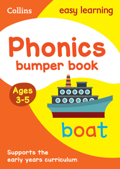 Paperback Collins Easy Learning Preschool - Phonics Bumper Book Ages 3-5 Book