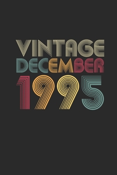 Vintage December 1995: Graph Paper Journal (6 X 9 - 120 Pages/ 5 Squares per inch) for 24th Birthday Gift Idea for Women And Men