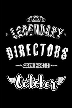 Legendary Directors are born in October: Blank Line Journal, Notebook or Diary is Perfect for the October Borns. Makes an Awesome Birthday Gift and an Alternative to B-day Present or a Card.