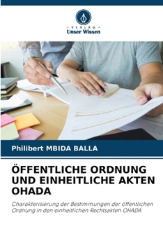 Paperback Öffentliche Ordnung Und Einheitliche Akten Ohada [German] Book