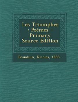 Paperback Les Triomphes: Po?mes [French] Book
