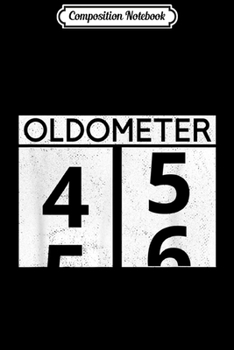 Paperback Composition Notebook: Mens Oldometer 46 46th Birthday Retro Odometer Classic Car Lover Journal/Notebook Blank Lined Ruled 6x9 100 Pages Book