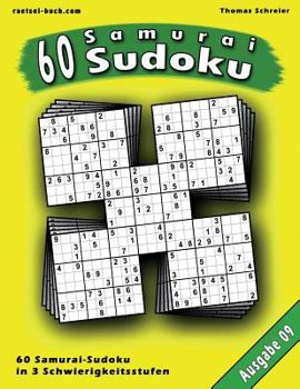 Paperback 60 Samurai-Sudoku, Ausgabe 09: 60 gemischte Samurai-Sudoku, Ausgabe 09 [German] Book