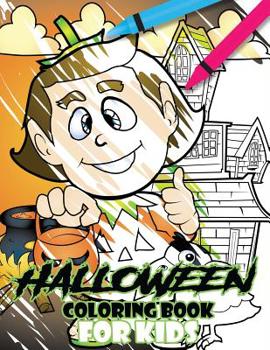 Paperback Halloween Coloring Book For Kids Book