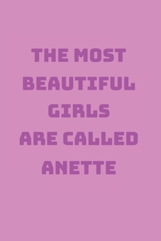 Anette Girl Woman Notebook: Graph Paper Journal 6x9 - 120 Pages