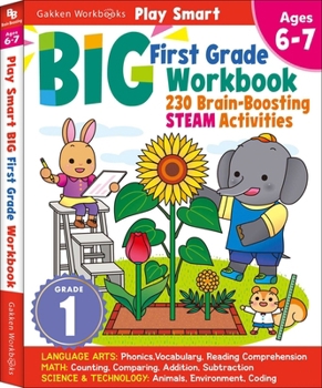 Paperback Play Smart Big First Grade Workbook: 256 Pages, Ages 6 to 7 Book