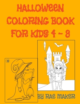 Paperback Halloween Coloring Book for Kids 4 - 8 Book