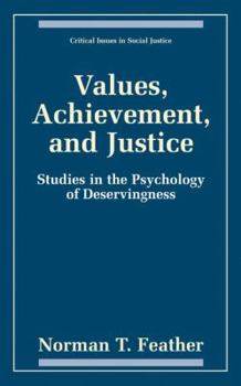 Hardcover Values, Achievement, and Justice Book