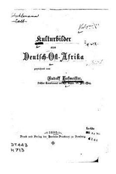 Paperback Kulturbilder aus Deutshc-ostafrika [German] Book