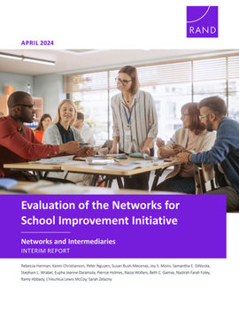 Paperback Evaluation of the Networks for School Improvement Initiative--Networks and Intermediaries: Interim Report Book