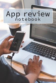 Paperback App Review Notebook: Web Application Review Log book Tracker - Stylish Photo Cover Book