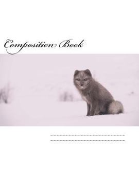 Paperback Composition Book: Wild Fox Book