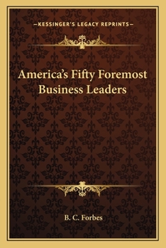 Paperback America's Fifty Foremost Business Leaders Book