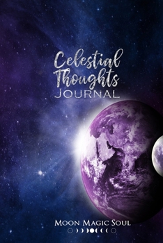 Paperback Celestial Thoughts Journal: Astronomy Universe Purple Planet Space Frontier Journal Notebook Diary Book