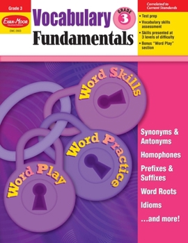 Paperback Vocabulary Fundamentals, Grade 3 Teacher Resource Book