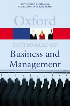 Paperback A Dictionary of Business and Management (Oxford Quick Reference) Book
