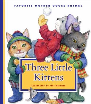 Library Binding Three Little Kittens Book